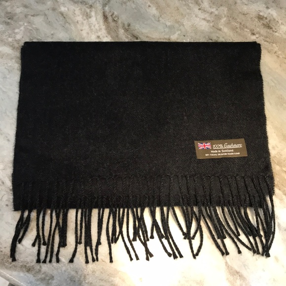 Accessories - Brand New 100% Cashmere Scarf - Charcoal
